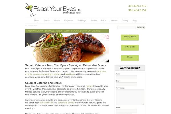 feastyoureyes.ca site used Feast-your-eyes-catering