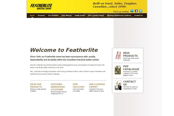 Featherlite theme site design template sample