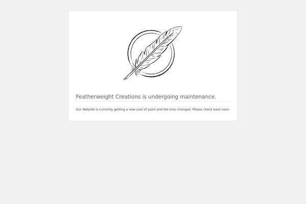 featherweightcreations.com site used Cardboardsamurai