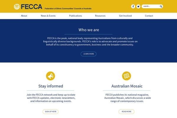 fecca.org.au site used Fecca