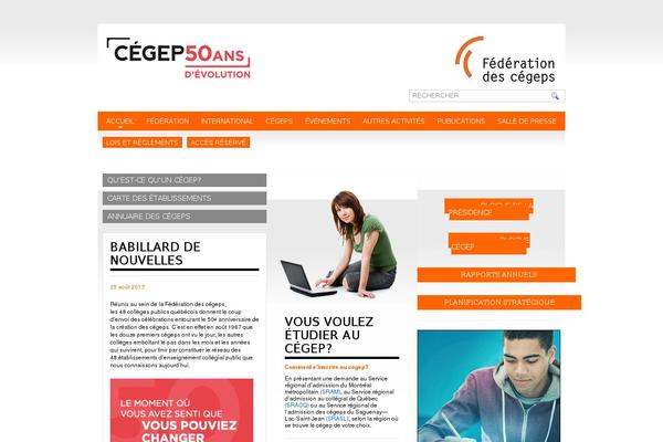 fedecegeps.qc.ca site used Federation-cegeps