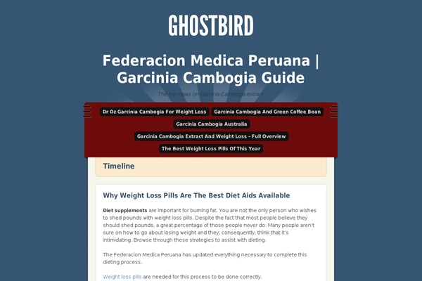 Ghostbird theme site design template sample