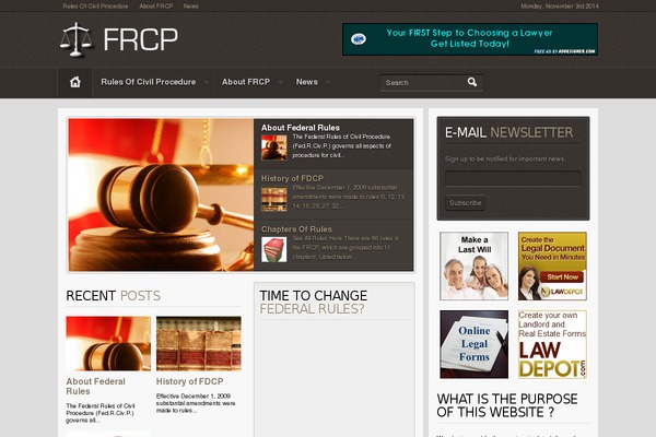 federalrulesofcivilprocedure.com site used Ergomag