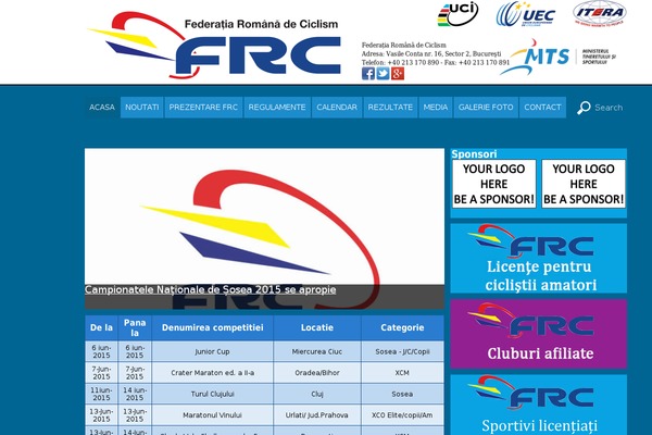 federatiadeciclism.ro site used Frc