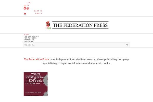 federationpress.com.au site used Federationpress