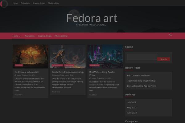 fedora-art.org site used CoverNews