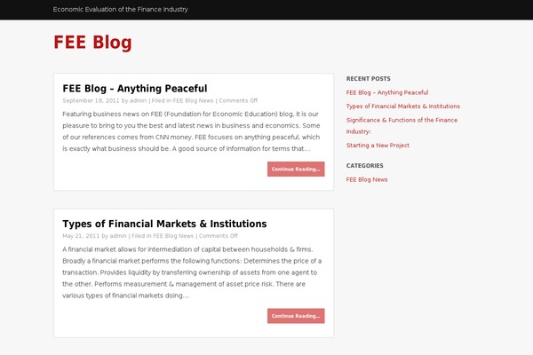 feeblog.org site used Sturd.