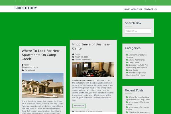 feed-directory.com site used Cosmica-green