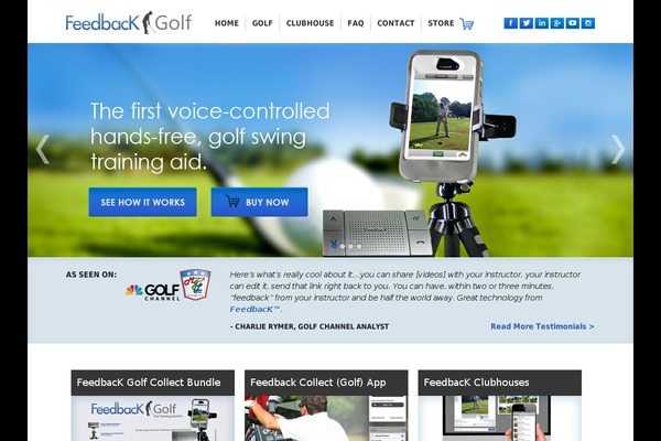 feedback-golf.com site used Feedback