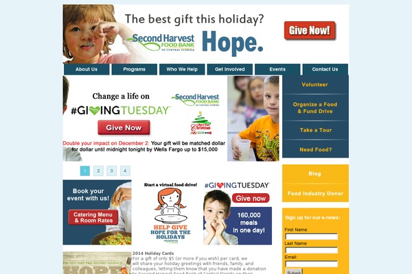 secondharvest theme websites examples