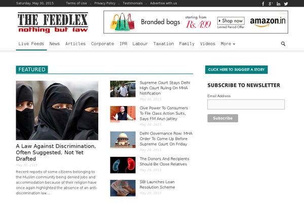 feedlex.com site used Newspaper-theme