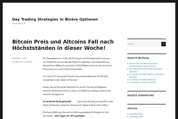 WordPress website example screenshot