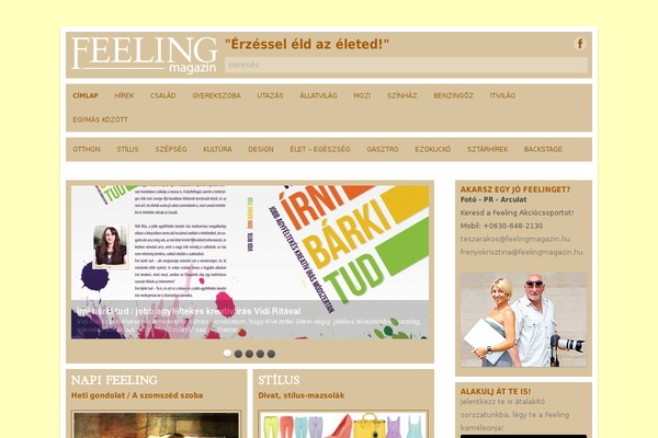 feelingmagazin.hu site used Feelingmagazin