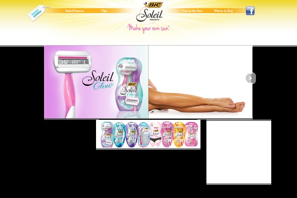 Soleil theme site design template sample
