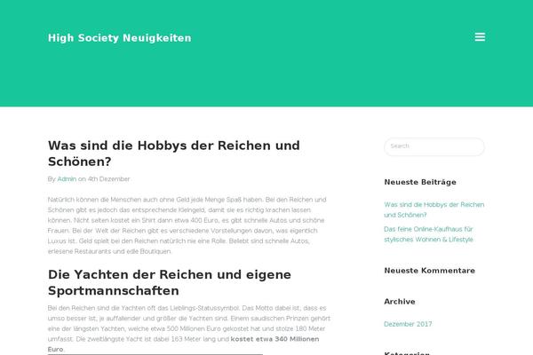 Twenty Sixteen theme site design template sample