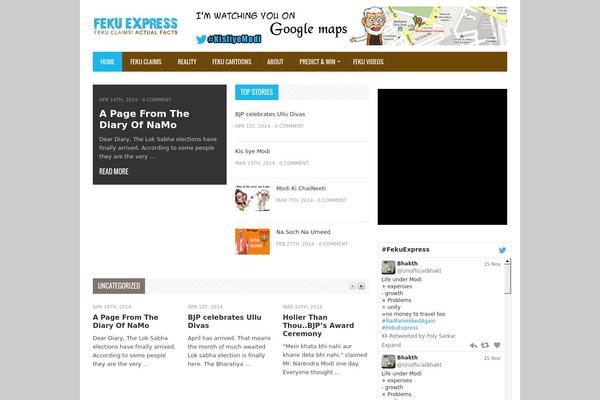 WordPress website example screenshot