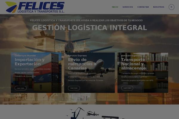 Logistic theme site design template sample