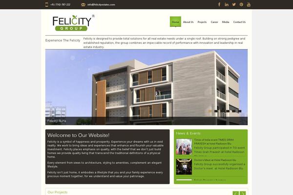 Felicity theme site design template sample