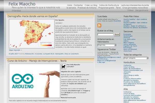 WordPress website example screenshot