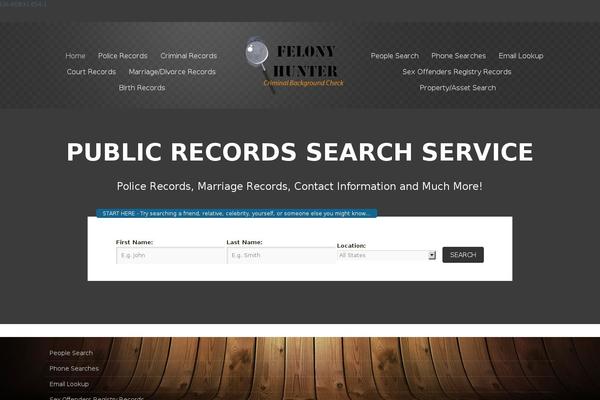 felonyhunter.com site used Infopay