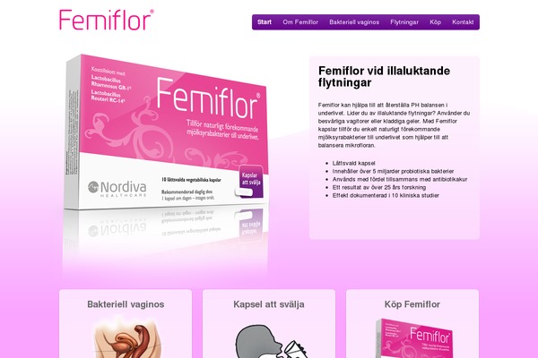 femiflor.se site used Femiflor