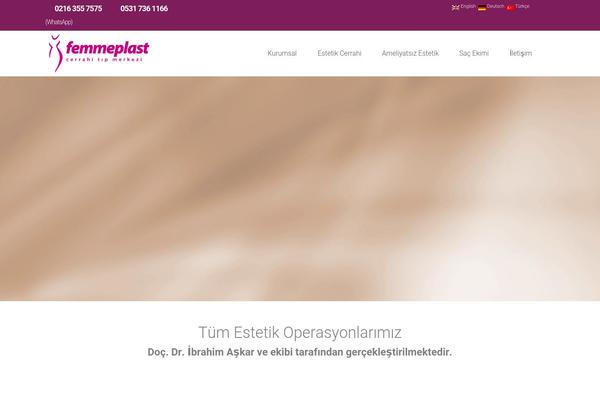 Total theme site design template sample