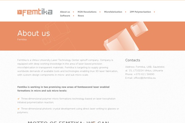 femtika.lt site used Patti-theme