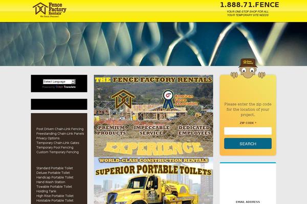 fencefactoryrentals.com site used Rentals