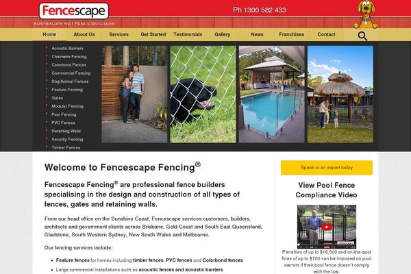 fencescape.com.au site used Fencescapethree