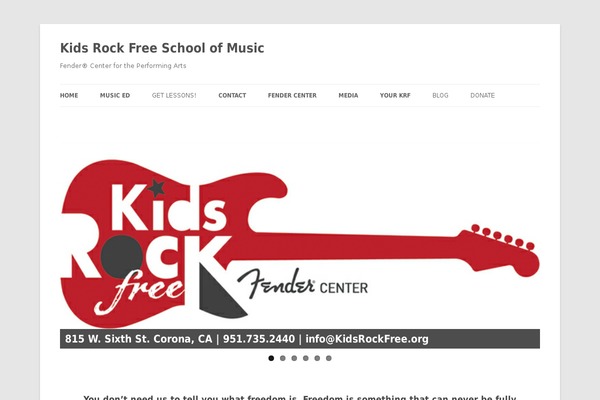 Twenty Twelve theme site design template sample