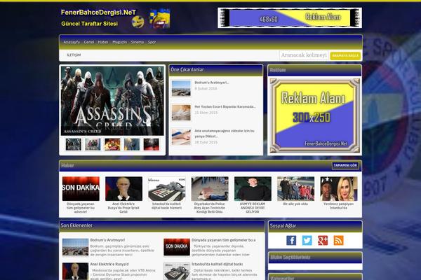 fenerbahce WordPress theme, websites list used fenerbahce theme fenerbahce theme websites examples