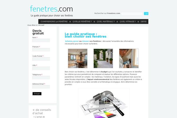 fenetres.com site used Theme1186