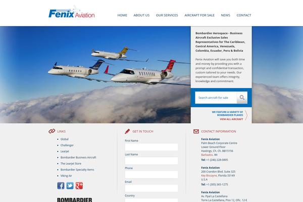 Fenix theme site design template sample