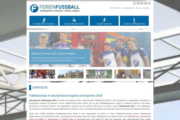 ferienfussball WordPress theme, websites list used ferienfussball theme ferienfussball theme websites examples