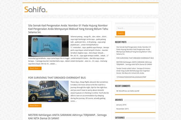 WordPress website example screenshot