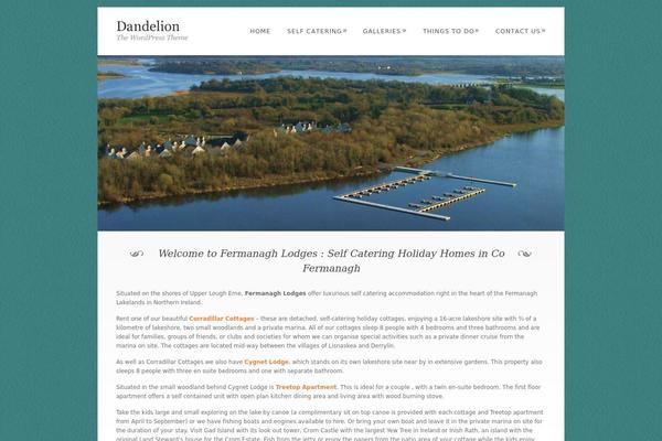 Dandelion theme site design template sample