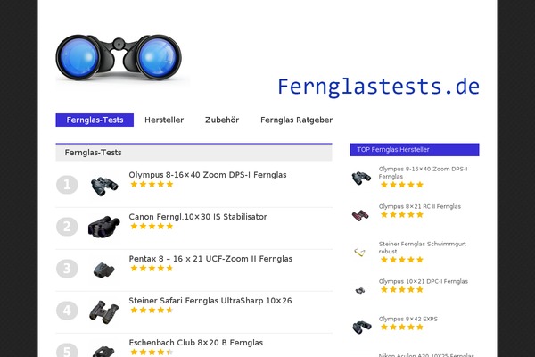WordPress website example screenshot