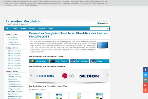 fernsehervergleich.com site used Fernsehervergleich.com