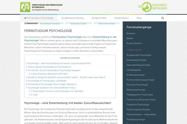 fernstudium-psychologie.com site used Fernstudium