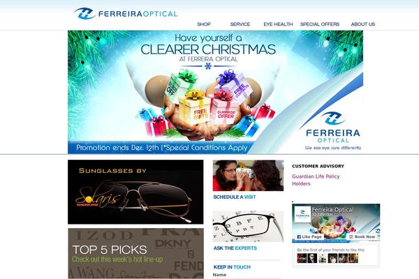 ferreiraoptical.com site used Default