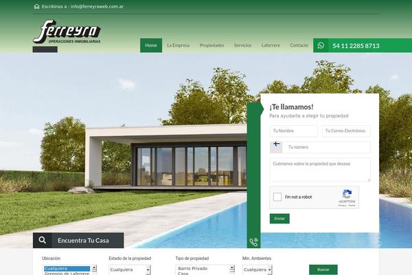 Realhomes Child theme site design template sample