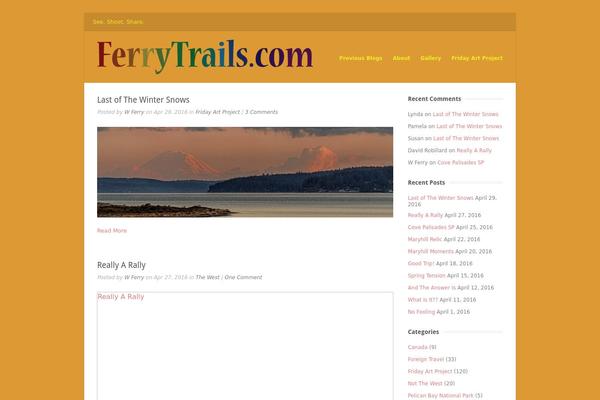 ferrytrails.com site used Gather