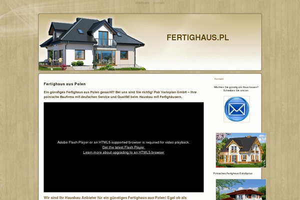 fertighaus.pl site used Hausbau