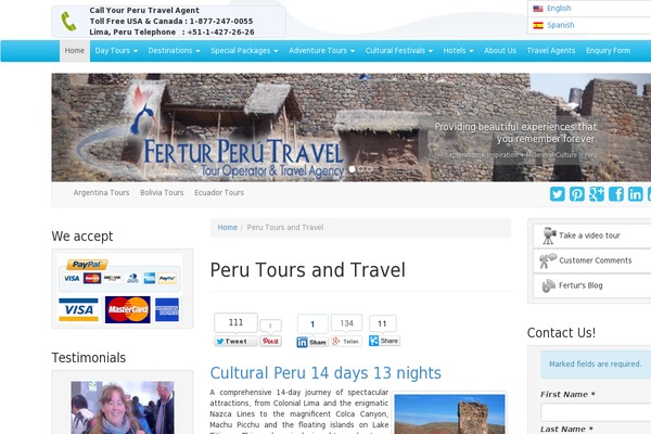 fertur-travel.com site used Travel-agent-pro