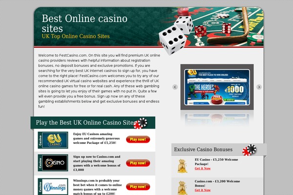 festcasino.com site used All-games