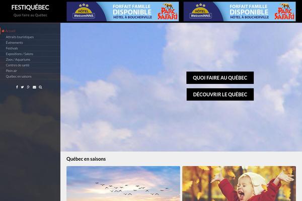 Vantage theme site design template sample