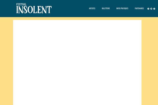 festival-insolent.com site used Insolent