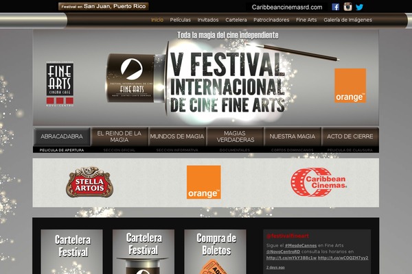 festivaldecinefinearts.com site used Festival