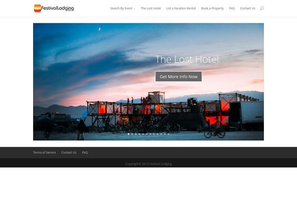 Divi theme site design template sample