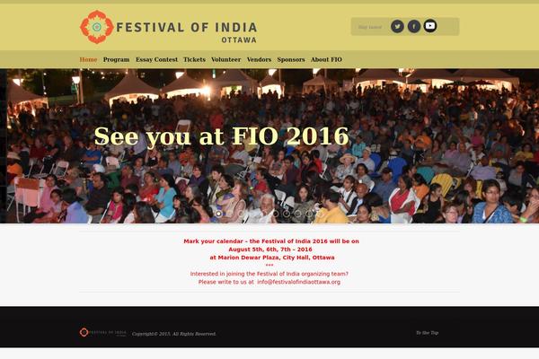 festivalofindiaottawa.org site used Eventor